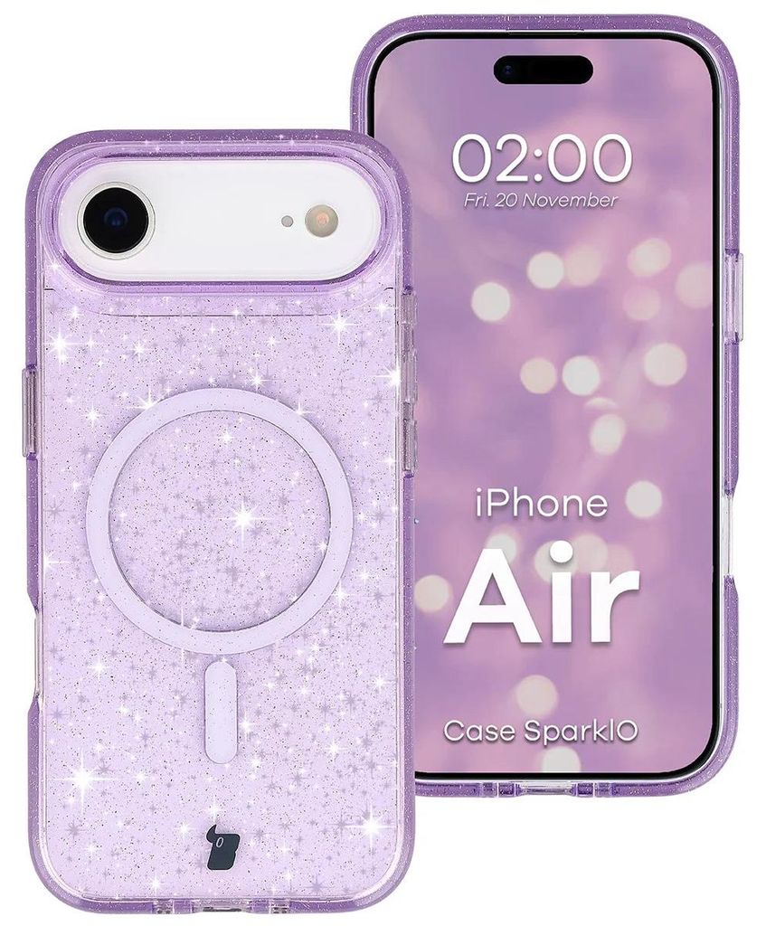 Glitzer Hülle mit Magnetring für iPhone Air, Bizon Case Produktbild 