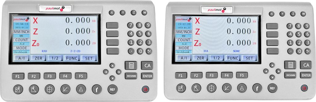 PAULIMOT 4-Achsen Glasmaßstab-Messsystem-Set für F207-V und F307-V