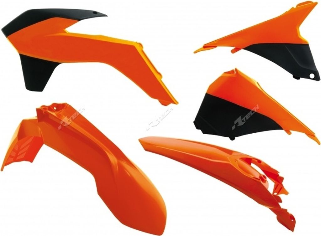 Kunststoff-Kit Racetech Originalfarbe orange passend für KTM EXC/EXC-F 125 et +