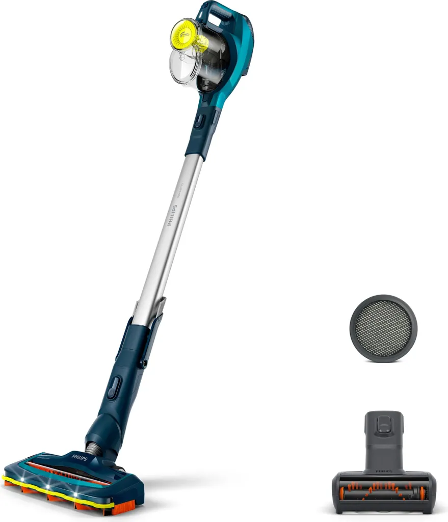Aspirateur Balai Philips FC6727/01 SpeedPro avec Brosse LED et Embout 180°