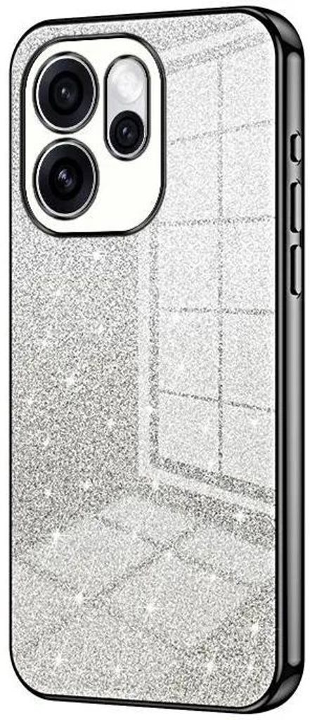 Glitzer Hülle für Oppo Reno15 Pro - Phonesta Crystal Sparkle Silikon Back Cover - Schwarz