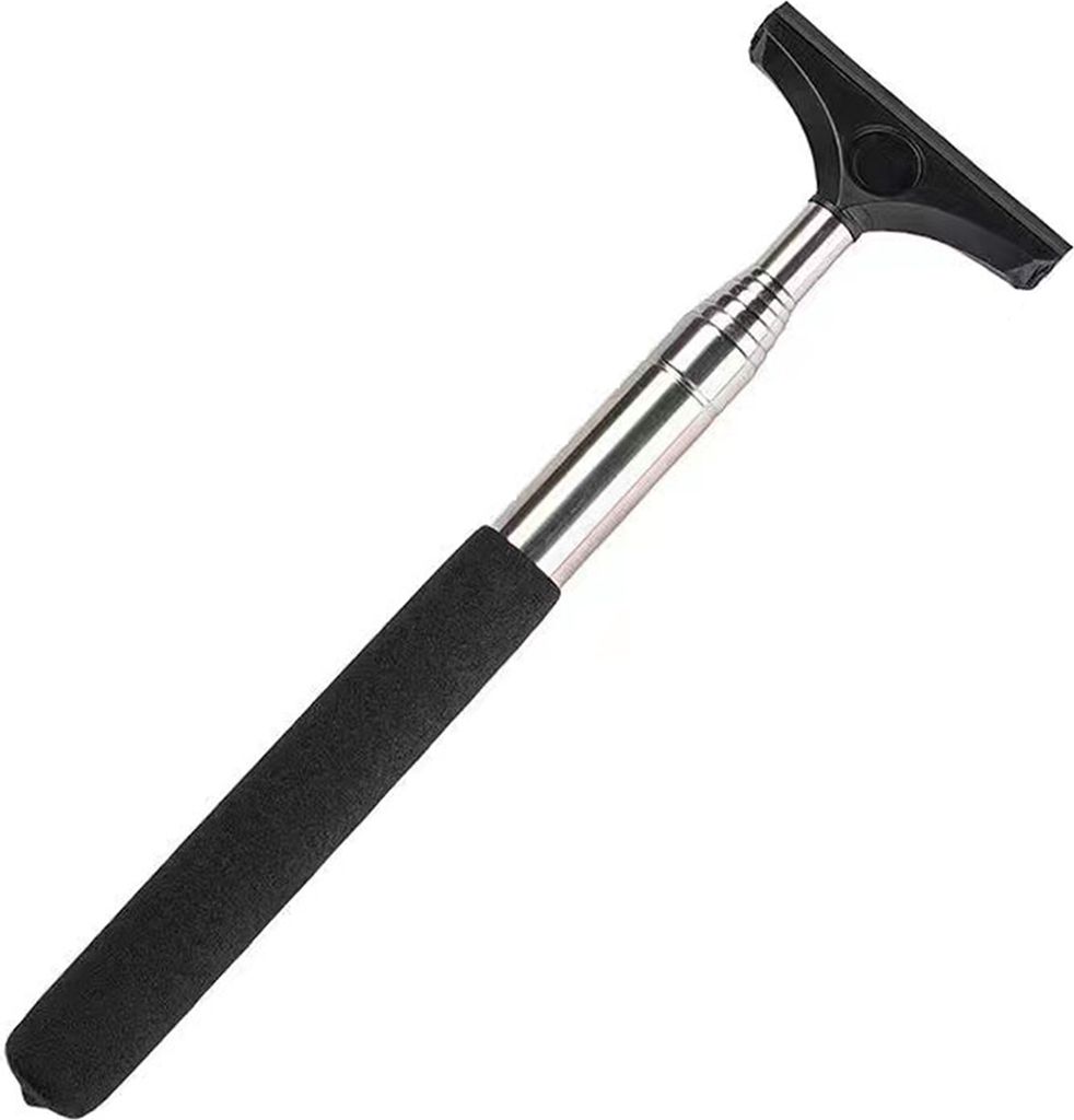 Auto-Rückspiegelwischer mit langem Griff, kompaktes Design, tragbarer Teleskop-Autospiegel-Abzieher-Reiniger, Auto-Reinigungswerkzeug