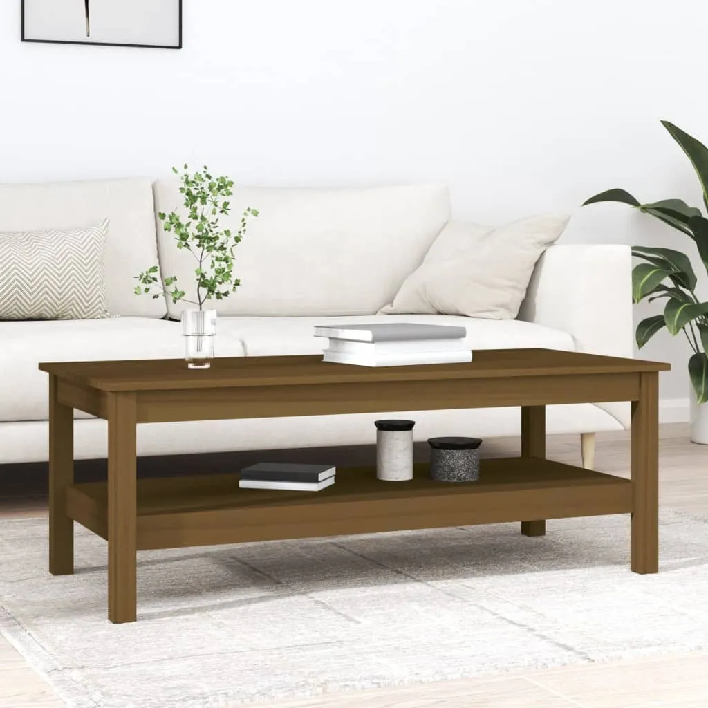 Offerta Tavolino Salotto Maison Exclusive 110x50x40 Pino Massello Miele