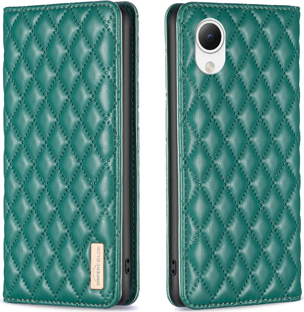 Custodia Galaxy A23E, elegante custodia in pelle flip portacarte con supporto per Samsung Galaxy A23E verde