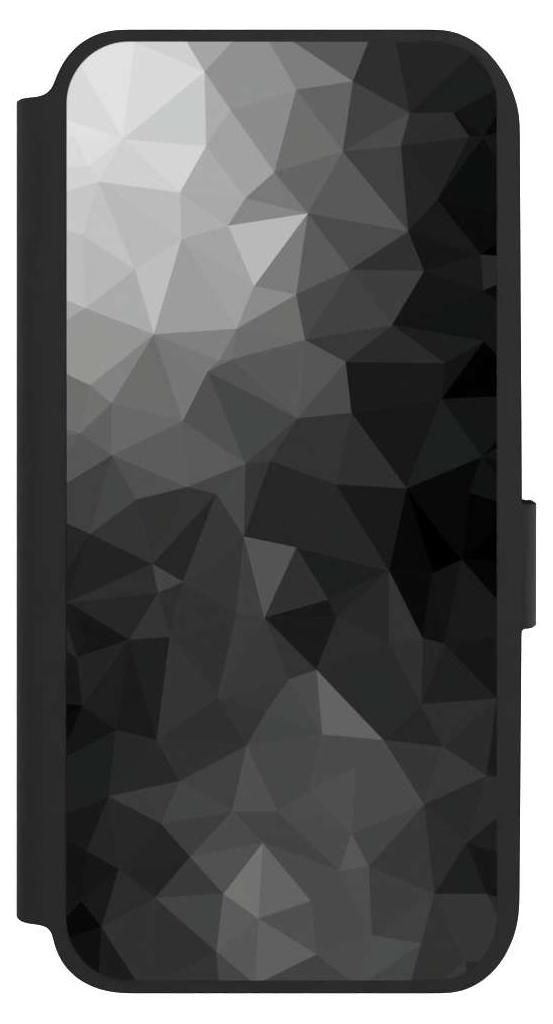NIVOCASE Klapphülle für Samsung Galaxy A14 5G Handyhülle aus Kunst Leder NIVOflip schwarz Mosaik Muster Tarnmuster