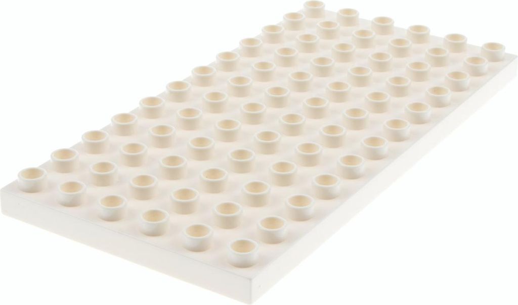1x Lego Duplo Bau Platte 6x12 weiß Basic Grundplatte 10826 Produktbild 