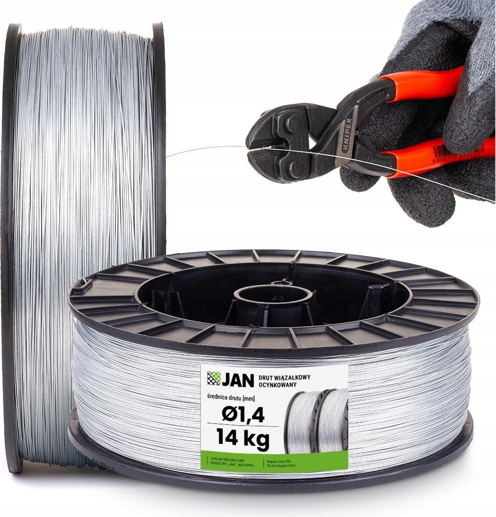 Draht Verzinkt Bindedraht - Silber - 1,4 Mm - 14 Kg - Vielseitig