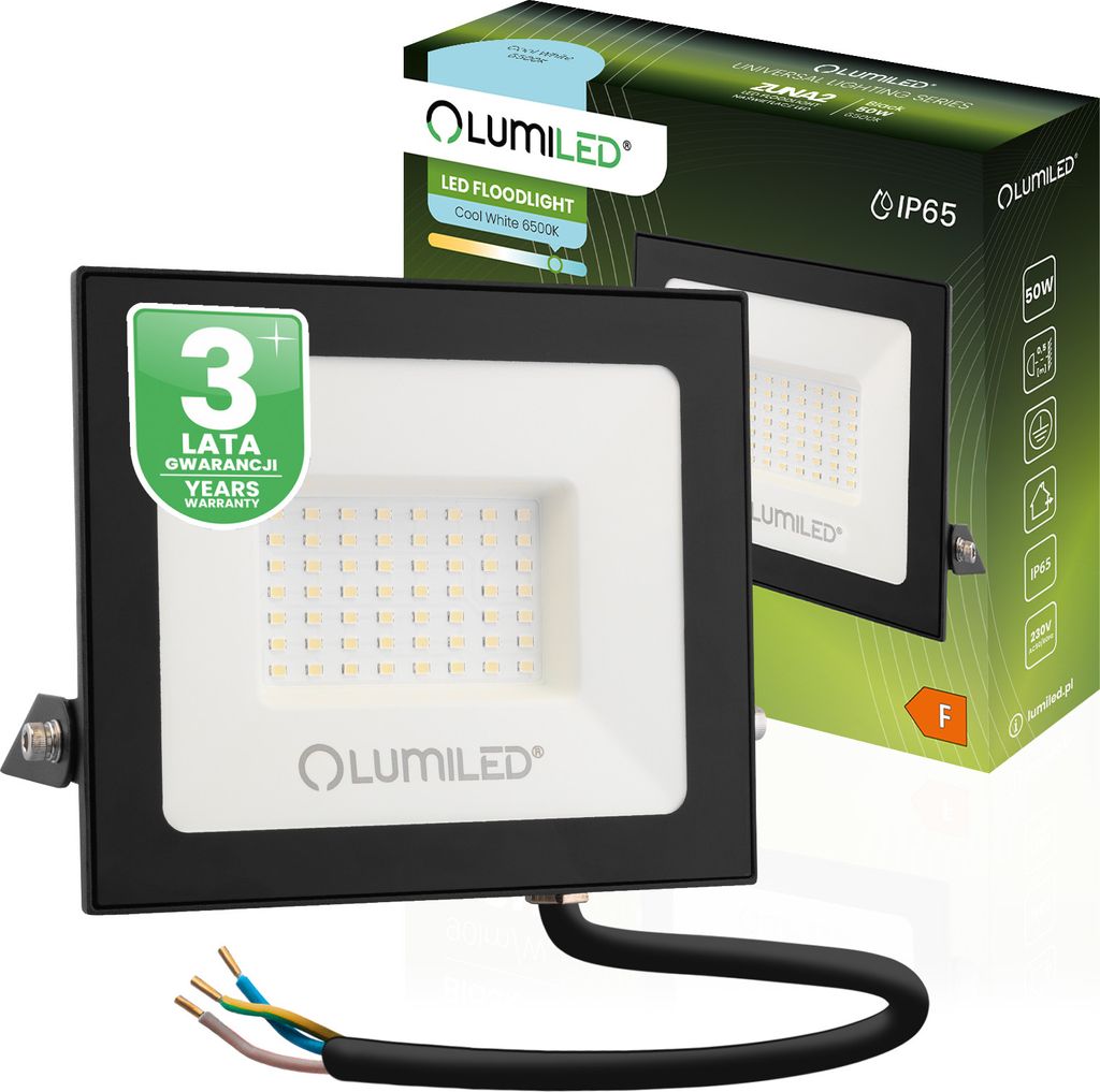 LUMILED LED Strahler 50W Superhell Außenstrahler 4500Lm LED Produktbild 