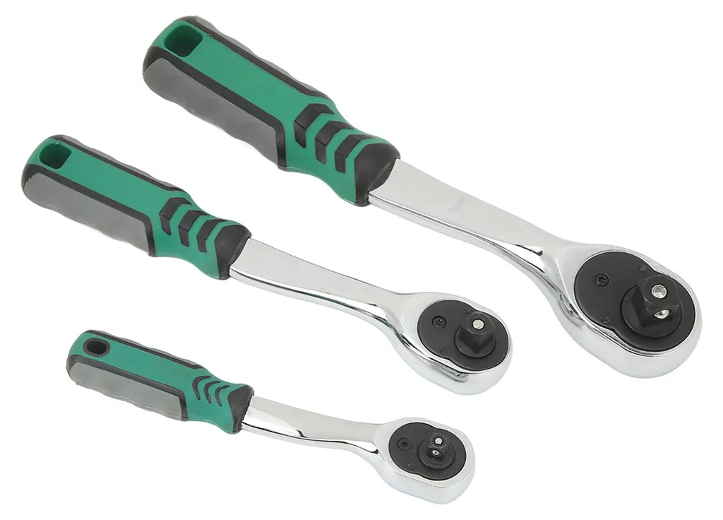Clé à douille à cliquet 72 dents inox avec système de verrouillage rapide - 6