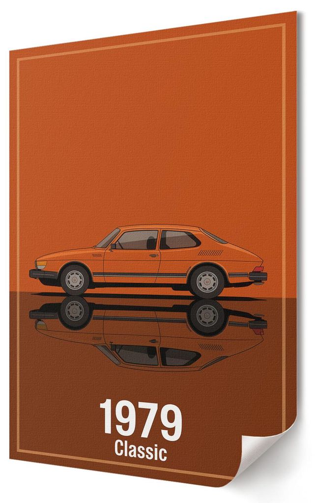 Retro-Klassiker- Kunstdruck A4 - Vintage, Retro, Romantisch- Wandbild für Wohnzimmer Schlafzimmer & Flur, Modernes Poster Wanddeko, Ungerahmt