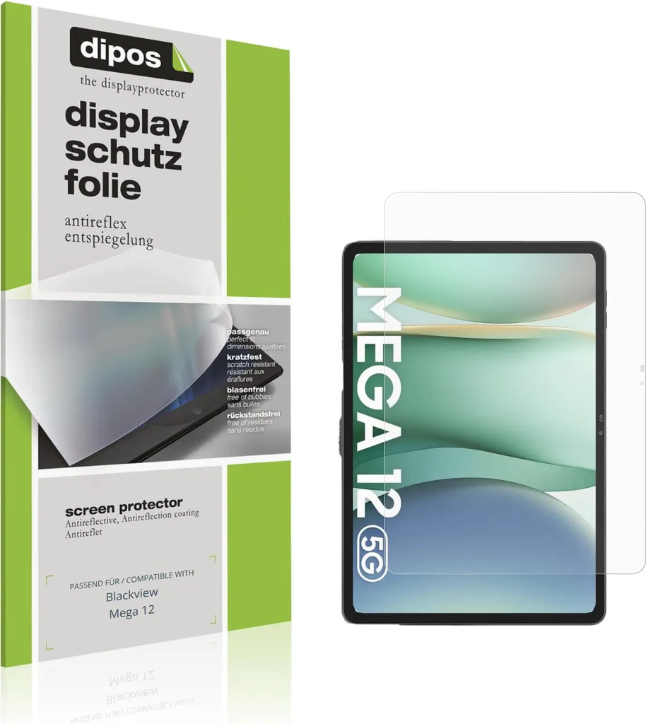 2x Pellicole Protettive Dipos per Blackview Mega 12 - No Riflessi