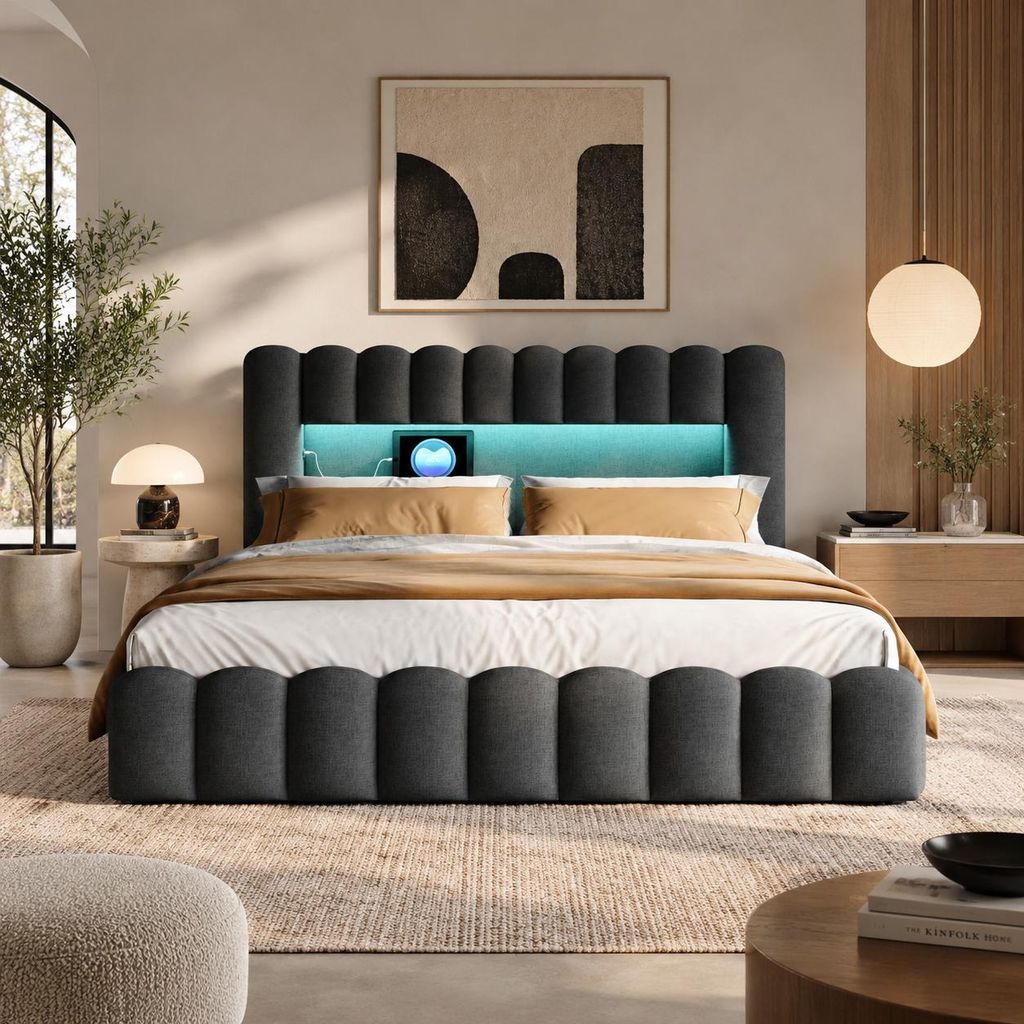 INONEFT Boxspringbed Bubble, 180x200 cm, met hydraulische Productafbeelding 
