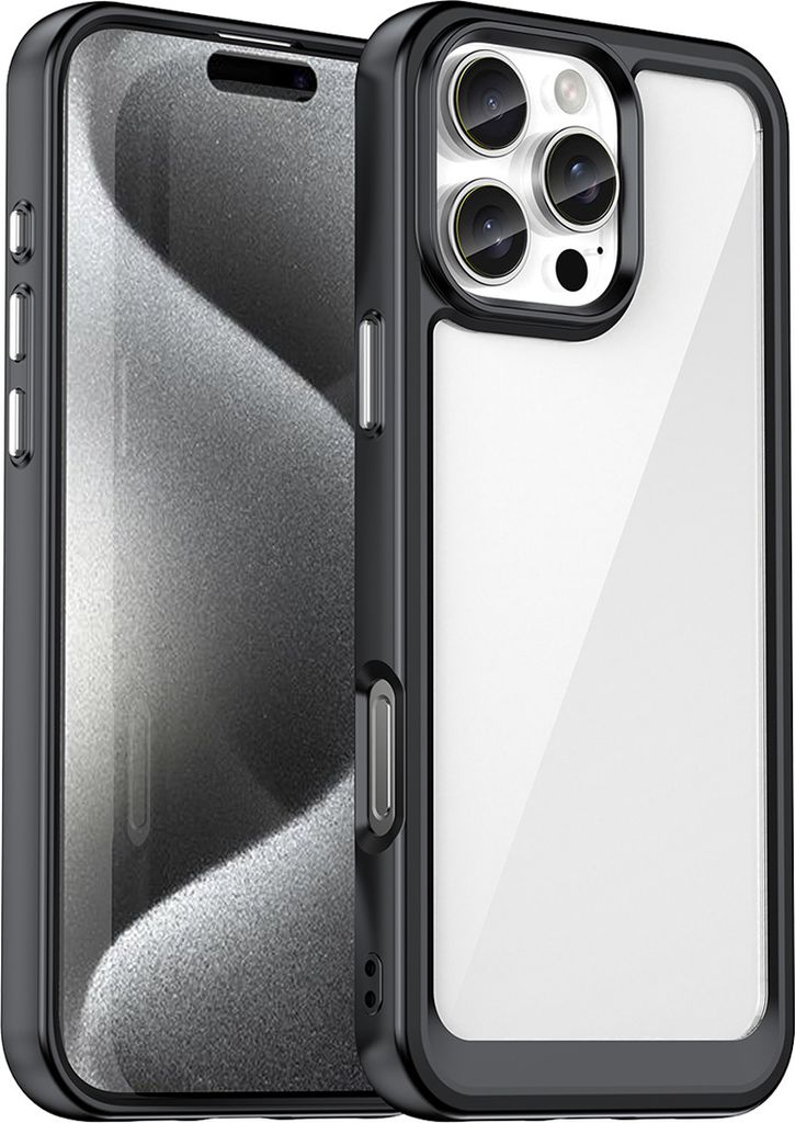 Outer Space Hülle für iPhone 16 Pro Max, schwarz