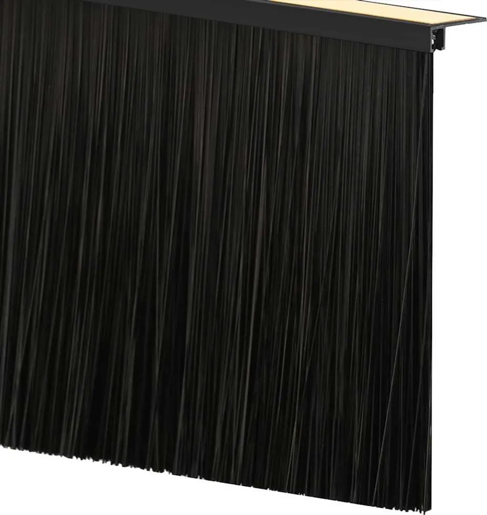 Kit 6 Guarnizioni Sottoporta vidaXL 100 cm Nero - Massimo Risparmio - 7