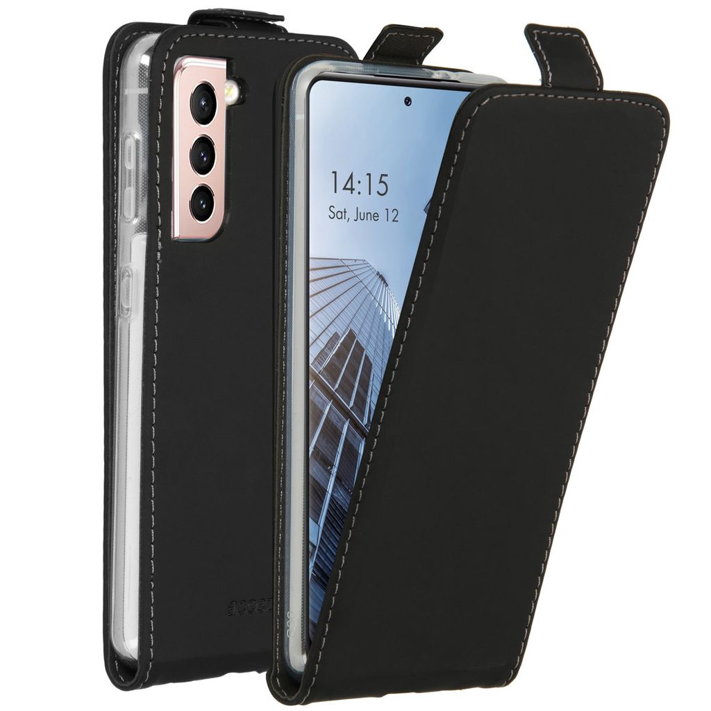 Accezz Flip Case Samsung Galaxy S21 - Schwarz Produktbild 