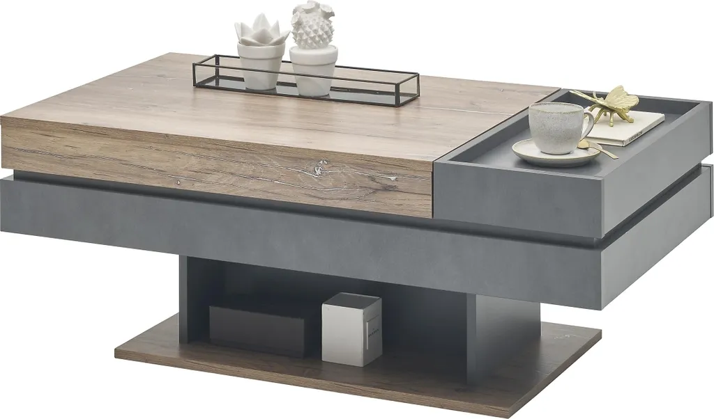 Table basse Kathi réglable en hauteur chêne Flagstaff Matera 110cm