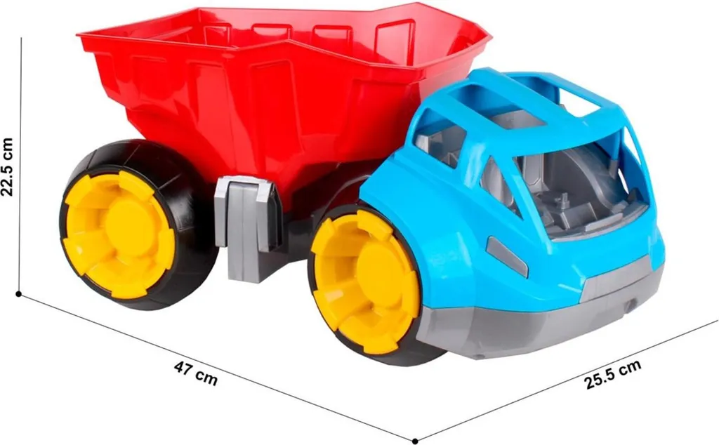 Camion benne robuste TechnoK 04852 avec benne mobile et plastique solide