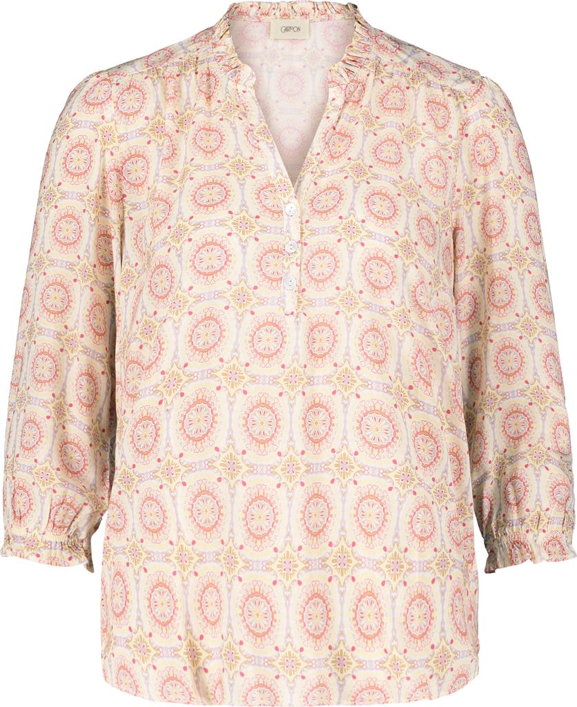 Cartoon Bluse Kurz 3/4 Arm 1845 Cream/Rosé 40