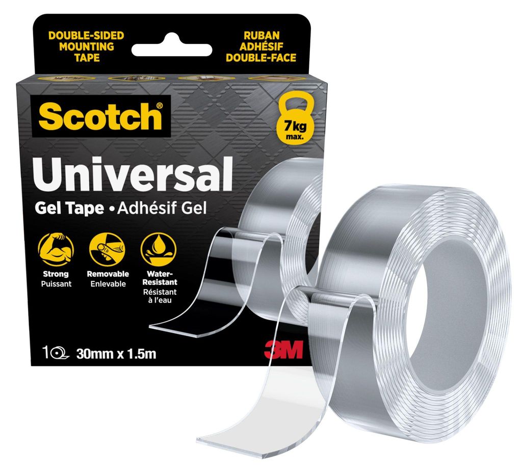 Scotch Universal Gel-Montageband Transparent 30 mm x 1,5 m, Produktbild 