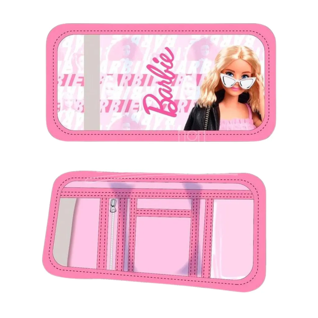 Portefeuille Rose Barbie Velcro Anti-Perte - Solution de Rangement Sûre - 2