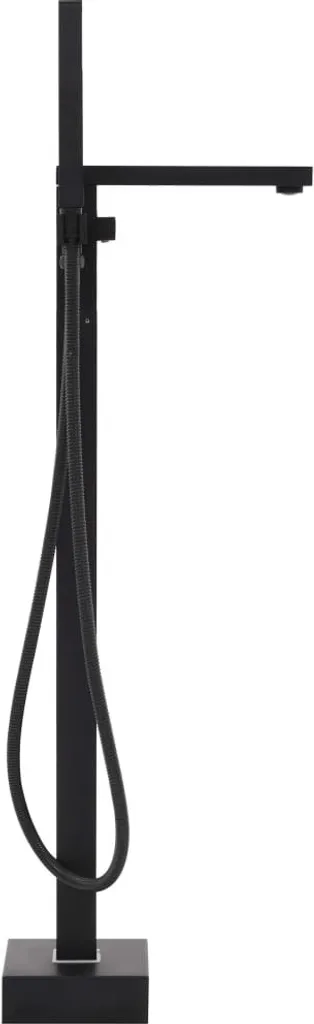 Robinet baignoire sur pied 90 cm inox noir : fini les fuites et l'usure