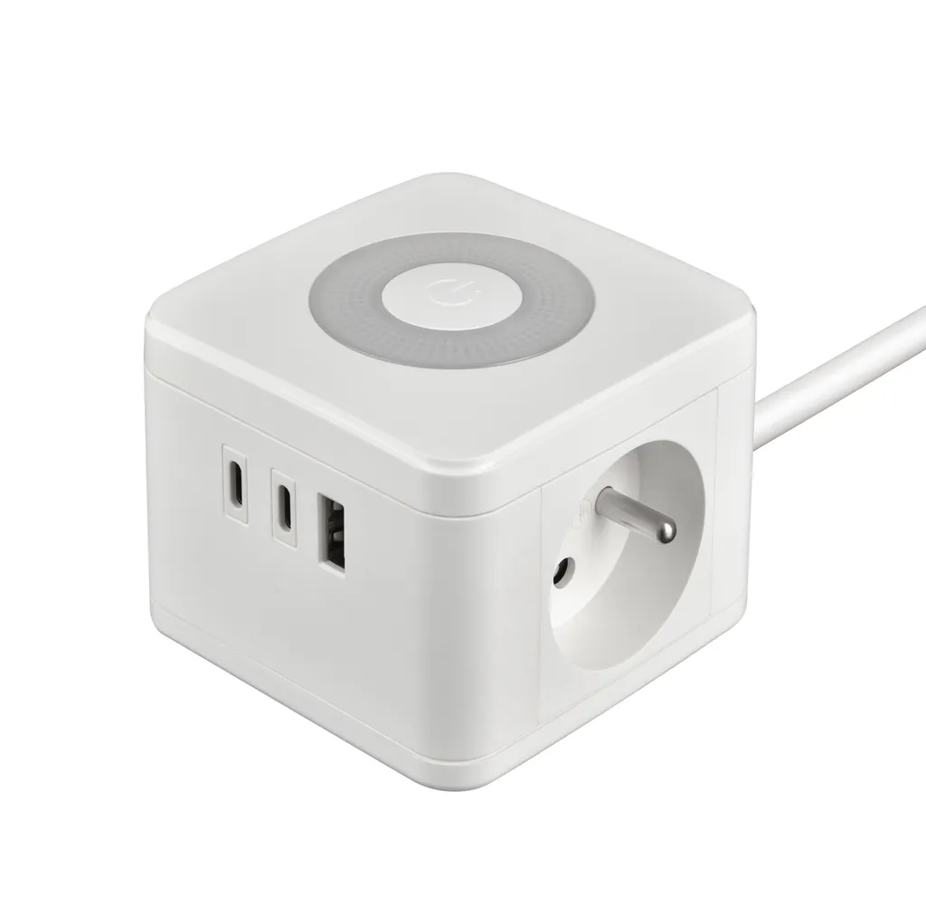 Adaptateur secteur Viking YC23L blanc contre surchauffe et panne