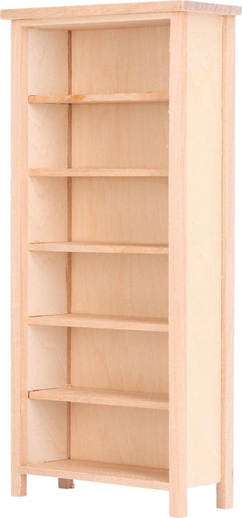 Puppenhaus-Miniatur-Bücherregal im Maßstab 1:12, Simulation, Dekoration, Möbel, einfarbig