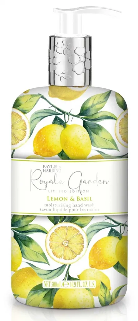 Savon Liquide pour les Mains Garden Royale Citron et Basilic 500ml