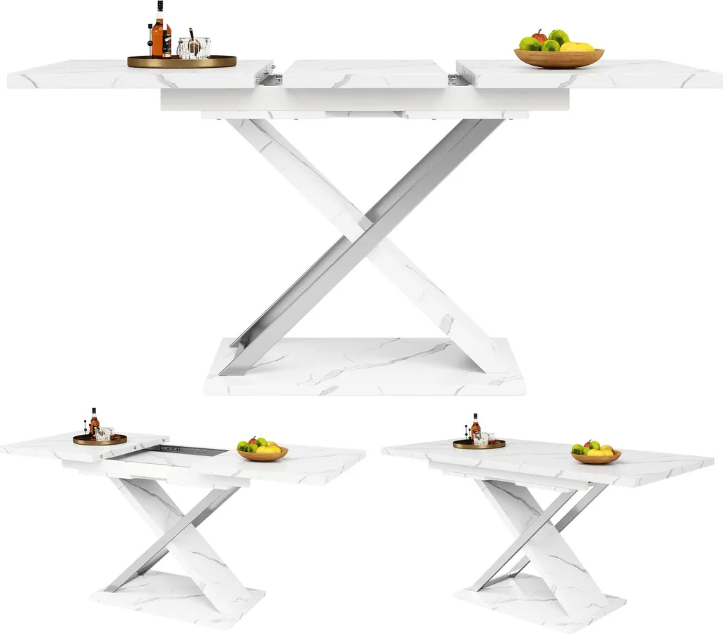Table extensible 4 à 6 places pour petits espaces et salle à manger - 12
