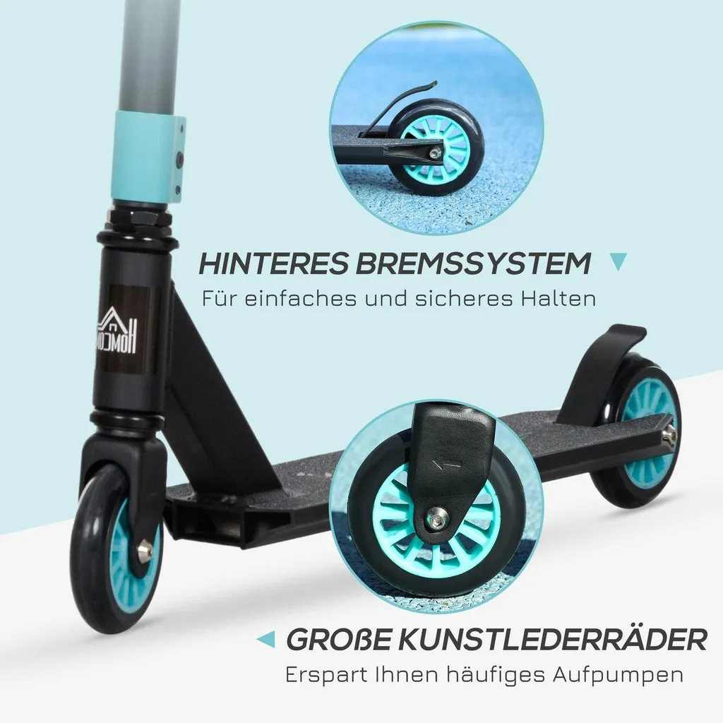Trottinette freestyle sans vibration avec roulements ABEC 9 robustes - 5