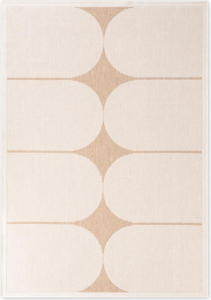 160x230 cm Kusový koberec Duet Bowen 106245 Beige/White - Obrázok produktu 
