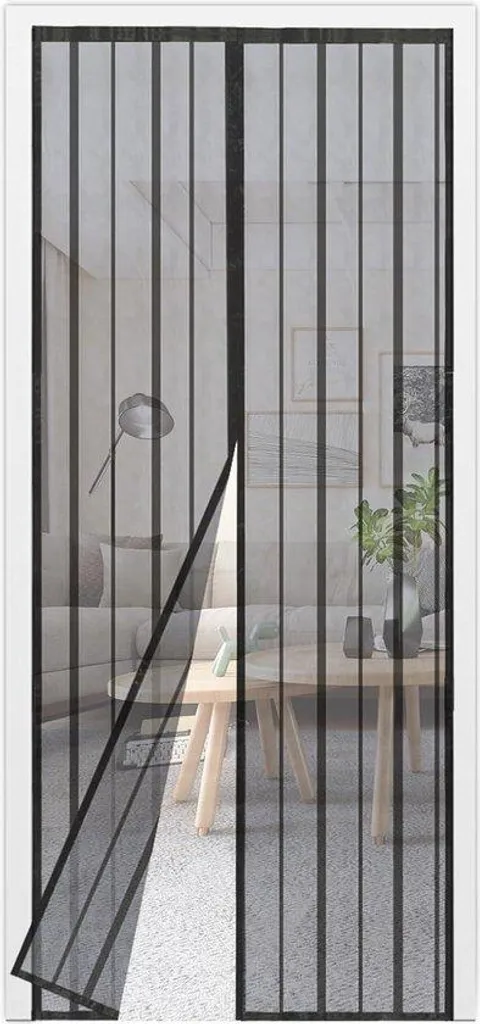 Moustiquaire magnétique pour porte 85x220 cm : aérer sans les insectes
