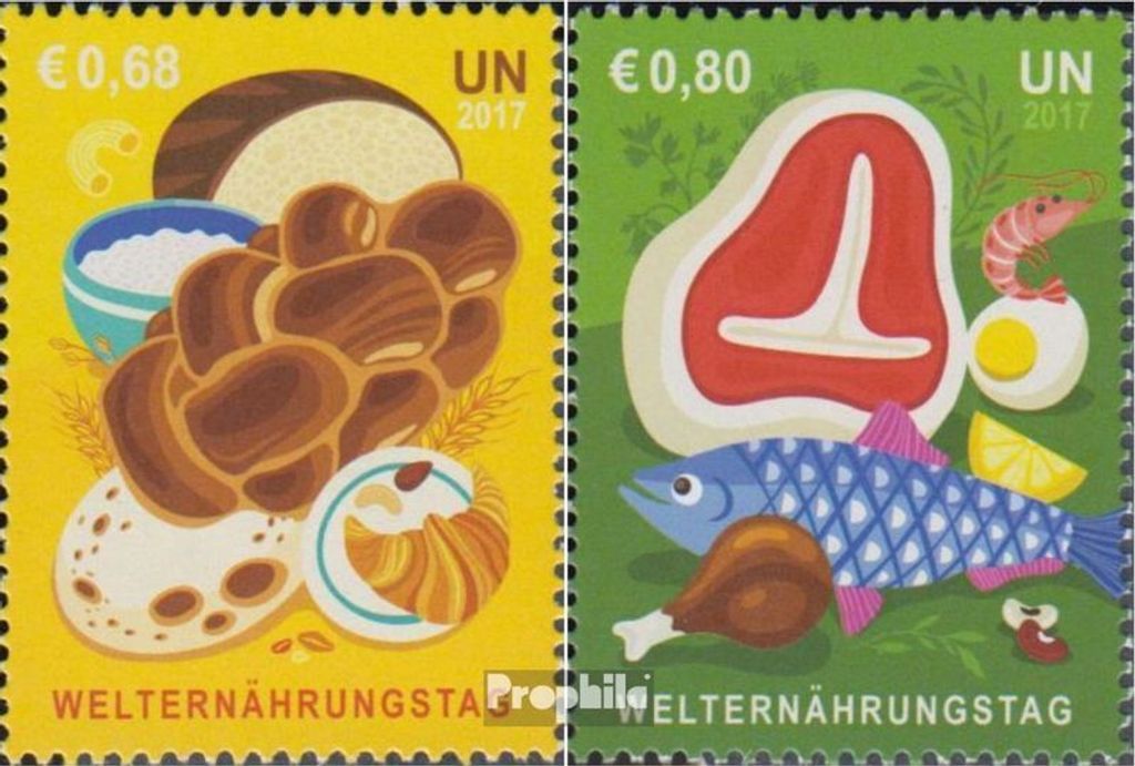 Briefmarken UNO - Wien 2017 Mi 1006-1007 (kompl.Ausg.) postfrisch Welternährungstag