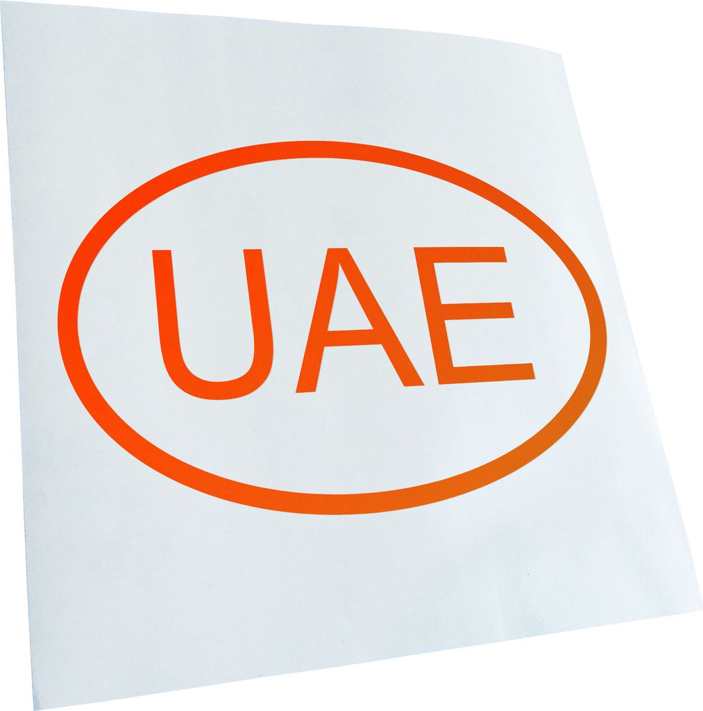 Kiwistar - Autoaufkleber - Vereinigte Arabische Emirate UAE Heckscheibe - Aufkleber für Auto Kfz Fahrrad, LKW, Truck Mofa