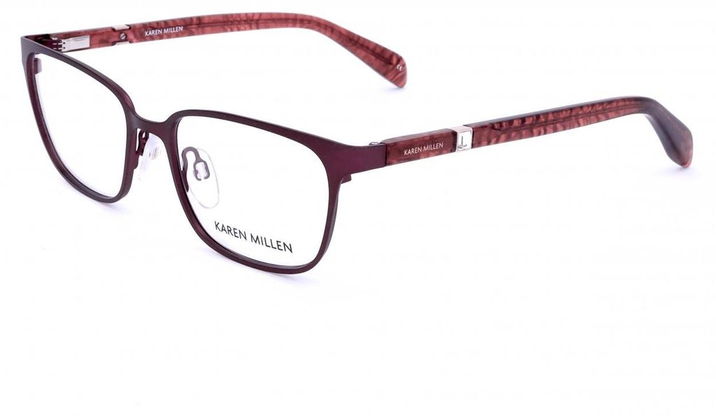 Karen Millen KM3009 Burgundy 50/17/135 Damen Brillen