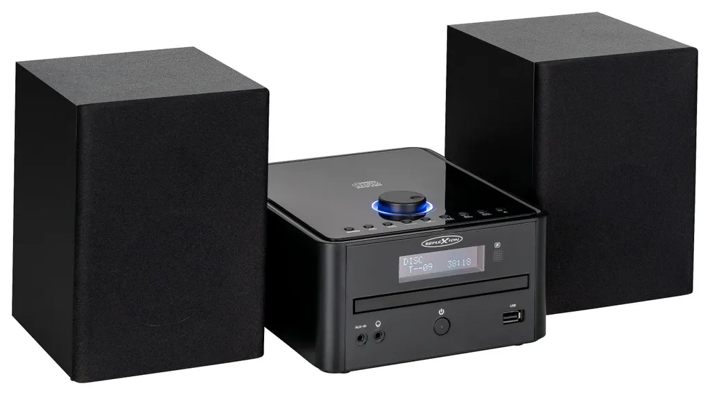 Micro Chaîne Hi-Fi pour Salon Reflexion HIF79DAB avec Bluetooth et CD MP3