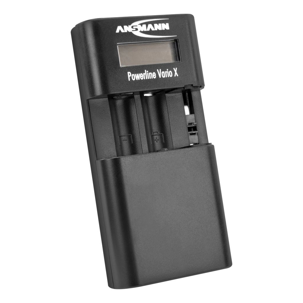 ANSMANN Akku Ladegerät für Li-ion, Li-Po Packs und NiMH AA / AAA