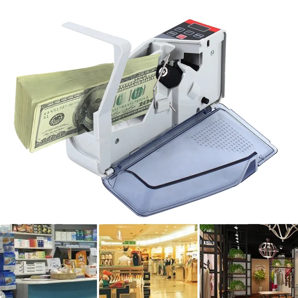 Machine à compter les billets portable 600 f/min pour commerçants V2
