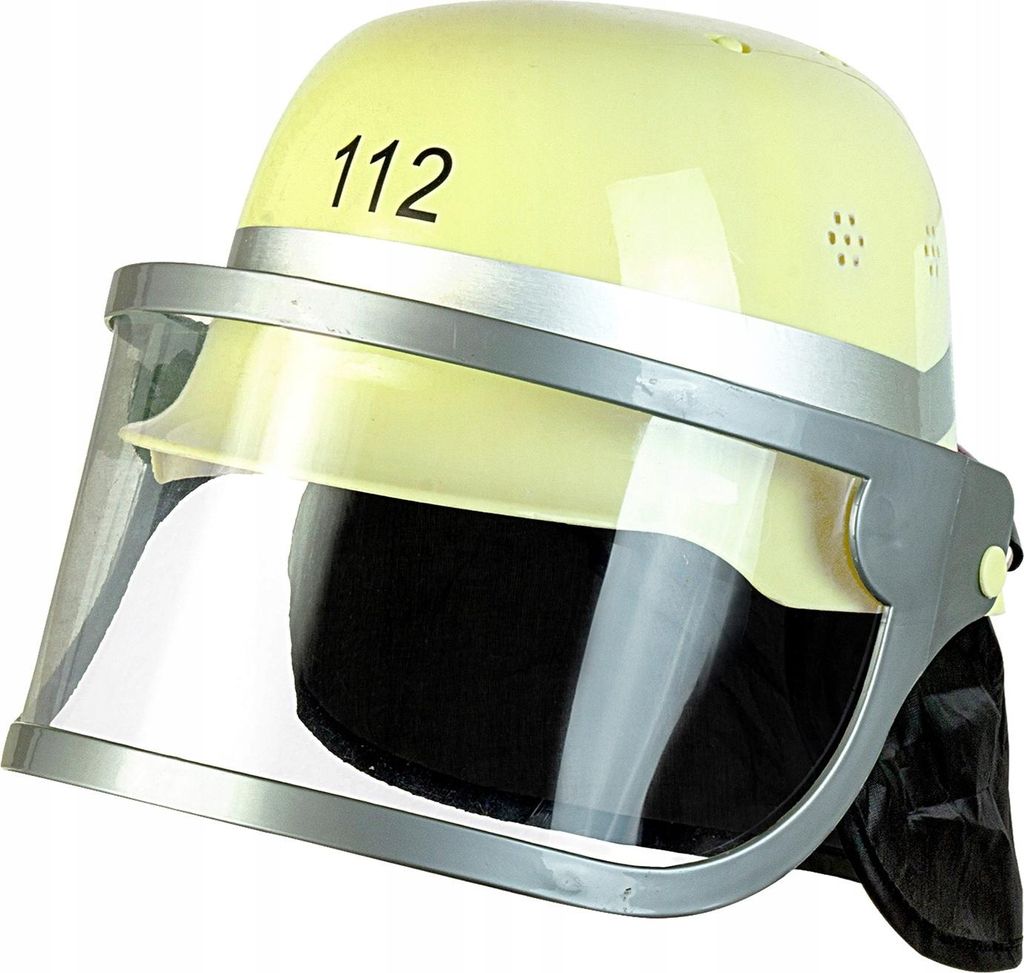 Feuerwehr Helm mit Visier für Kinder | Gelb Produktbild 
