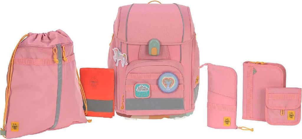 Lässig Schulranzen Set 7-teilig, Boxy Unique pink Produktbild 