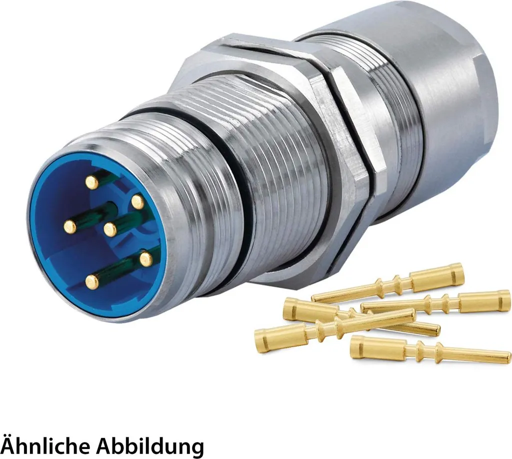 Connecteur mural M23 Hummel 3+4+PE pour éliminer les pertes de puissance