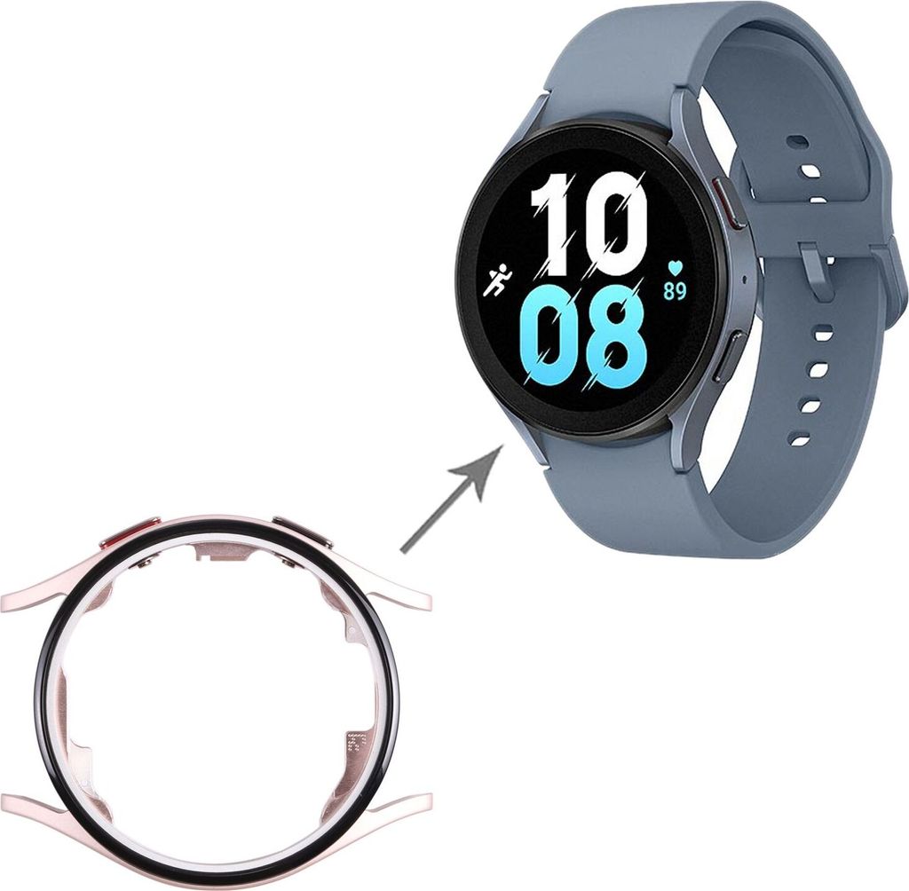 Für Samsung Galaxy Watch 5 40mm SM-R900 LCD Rahmen Bezel Ersatzteil Gold