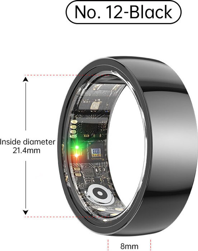 INF Smart Ring R1000 - Keramik Edition Schwarz 12 Produktbild 