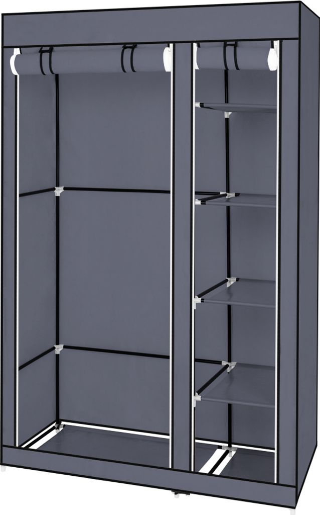 FCH 107x45x170cm tragbare Garderobe Kleiderschrank mit Produktbild 3