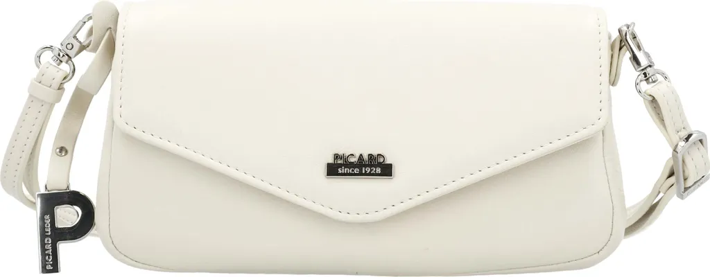 Sac bandoulière Picard Really en cuir écru avec rabat élégant pour femme - 11