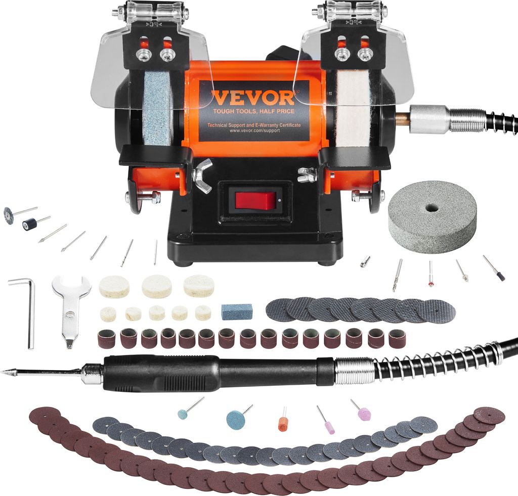 VEVOR dvojitá brúska 150mm 50W dvojitá elektrická brúska Obrázok produktu 