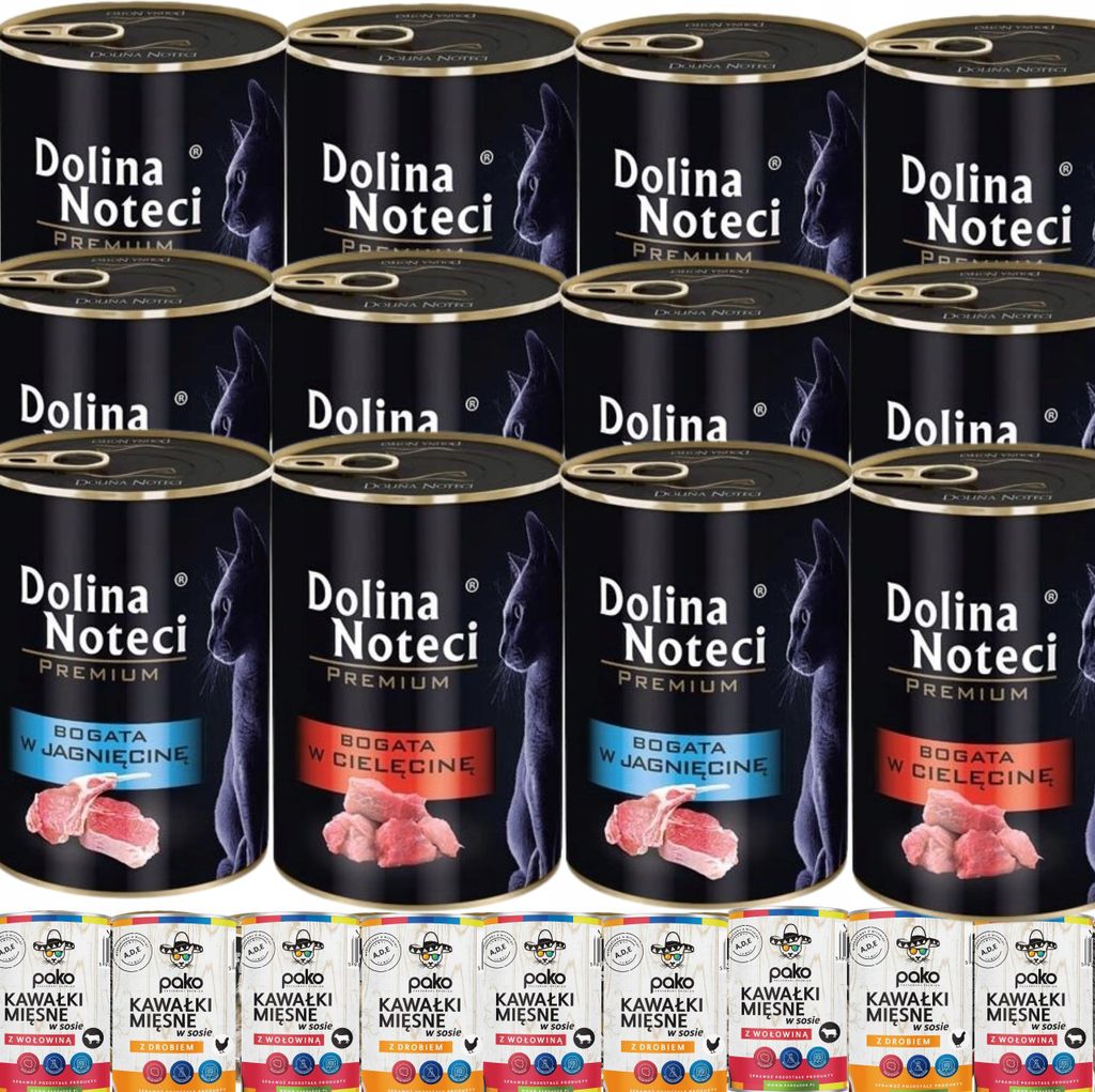 Dolina Noteci Mokra karma Junior dla kota puszka łosoś 400g Zdjęcie produktu 
