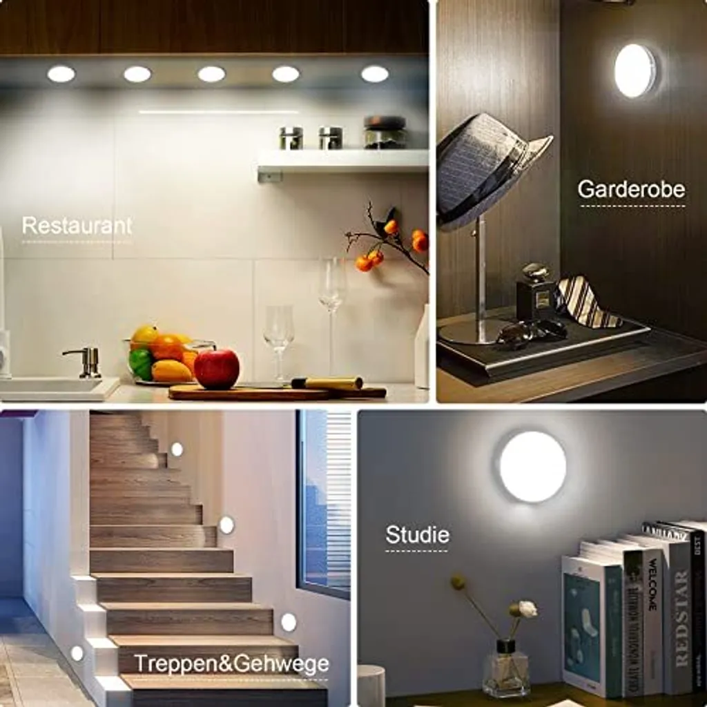 Offerta Electight 3 Pezzi Luce LED Notte Sensore Movimento USB - 6
