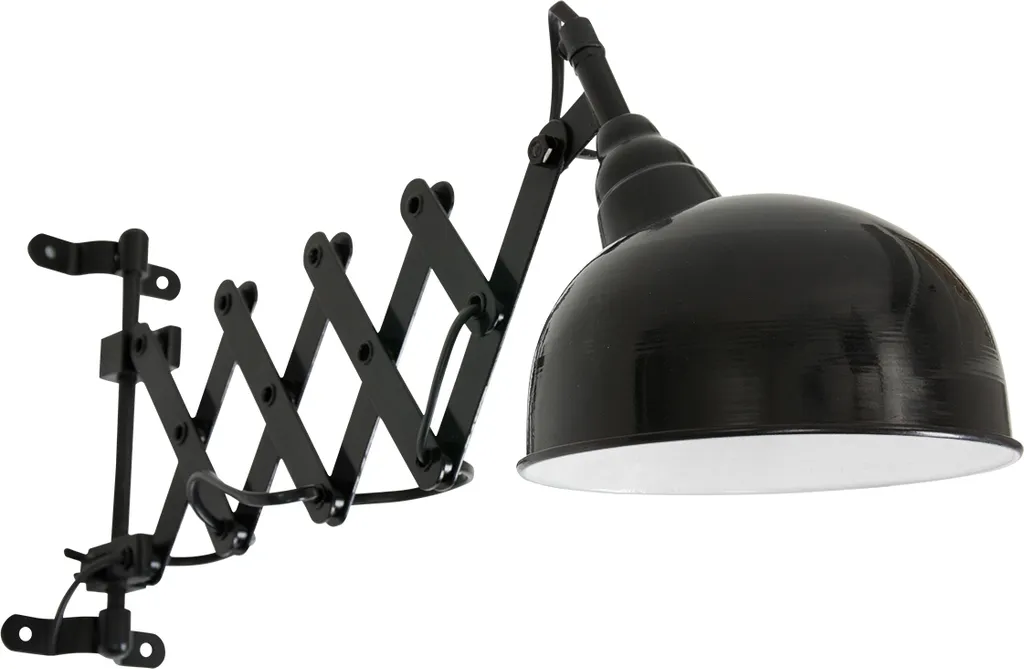 Applique murale gain de place Yorkshire Steinhauer noire métal E27
