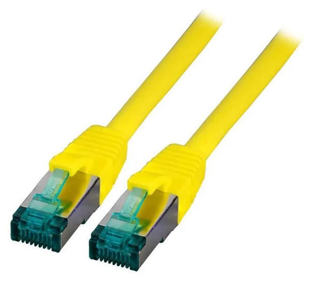 EFB RJ45 Patchkabel S/FTP, Cat.6A, LSZH, 0.5m, gelb